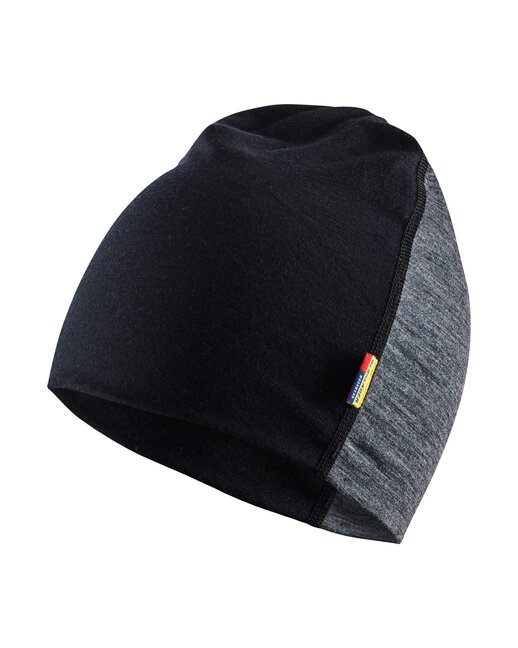 Blakläder Merino Haube 2035-1734-9699 schwarz/grau 100% Merinowolle, Single Jersey, 160 g/M2