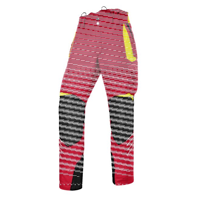KÜBLER FORST SCHNITTSCHUTZHOSE 2750-5365-5634 ROT/GELB