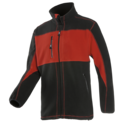 Fleece Jacke Durango 611Z rot/schwarz Gr.L
