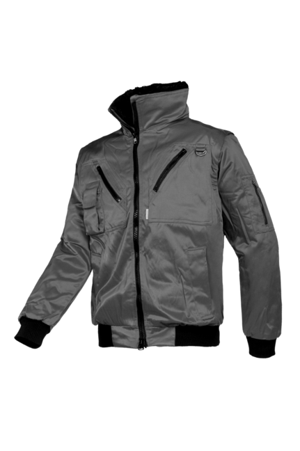 PILOTENJACKE GRAU