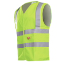 Warnweste 307A hellisan gelb, Gr. m Flammhemmend + Antistatisch