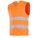 Warnweste 9044 A2Pec Leuchtorange Gr.S nach En471 2-2