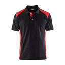 Blakläder Polo 3324-1050-9956 schwarz/rot Gr.S