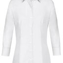 Greiff Damen Bluse 6517 Basic Regular Fit weiß Gr. 34 3/4 Arm