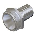 Schlauchstück Edelstahl (1.4401) R 5/4 Zoll AG - Nw 32 mm Tülle mit Sechskant - Gewinde kegelig