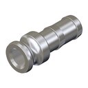 Kamlok-Schlauchstecker Type Ec Tülle 50 mm Messing nach DIN EN 14 420-7 mit Sicherungsbund für Klemmschaleneinband
