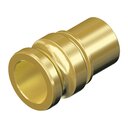 Kamlok-Schlauchstecker Type Ec Tülle 50 mm Messing nach DIN EN 14 420-7 mit Sicherungsbund für Klemmschaleneinband