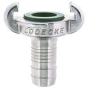 Klauen-Schlauchkupplung Ekt 19 V Edelstahl nach DIN 3489 Tülle 19 mm - Edelstahl 1.4401