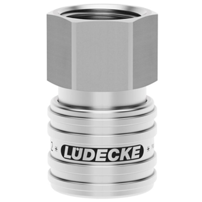 Schnellschlusskupplung Eseg 14 I Edelstahl (1.4305) g 1/4'' IG Ergonomisch Glatte Hülsenkontur