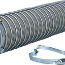 Brückenschelle Flexadux 75 - 95 mm / 9 mm W2 Band und Gehäuse: Chromstahl (1.4016) / Schraube: Stahl verzinkt