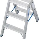 Stabilo Stufen-Doppelleiter 2 x 3 Stufen, ArbeitShöhe 2,25m
