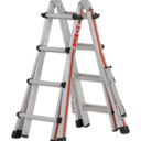 Teleskopleiter 4142 / 4X6 (7642 / 4X6) Arbeitshöhe: ca. 4,05/6,70 m, Gewicht: ca 18,6 kg