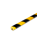 Warn- & Schutzprofil Typ o zum aufstecken (1 - 2 mm) DM. 20 mm, l=1000 mm, gelb/schwarz