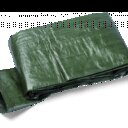 Gewebe-Leichtplane 5 x 6 m Ösen alle 1 m dunkelgrün, Multi Tarp 90