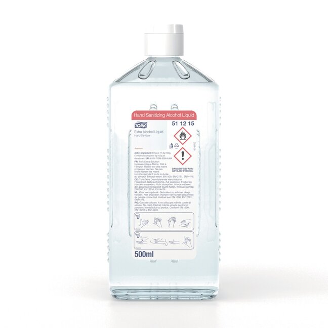 TORK PREMIUM FLÜSSIGE HÄNDEDESINFEKTION EXTRA  511215 - 500 ML EURO-FLASCHE