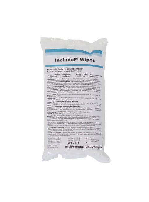 Includal Wipes Refill (Nachfüllpack 120 Blatt) Physioderm