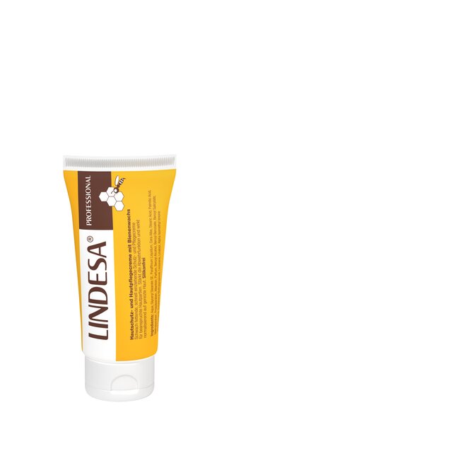 Physioderm Lindesa Professional Pflegecreme 100 ml, gelb mit Bienenwachs