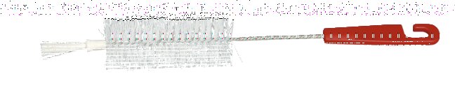 FLASCHENBÜRSTE NYLON MIT SCHOPF