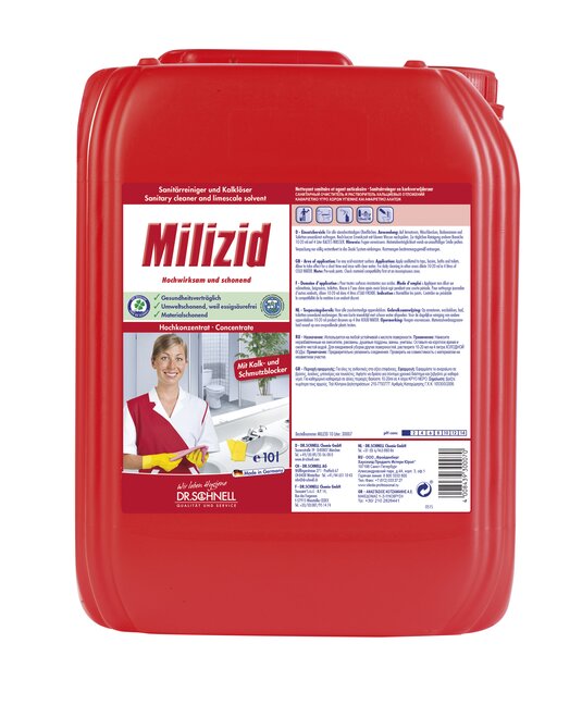 SANITÄRREINIGER UND KALKLÖSER MILIZID