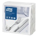 tork Soft Dinnerserviette 477577 39/39 3-Lagig, 1/4 Falz weiß