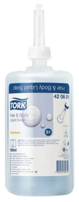 tork Premium Flüssigseife hair & body 1000 ml 420601 Spendersystem S1