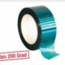 KDL 450 Polyesterklebeband Hochhitzebeständig bis 200 Grad 66 m x 19 mm, Farbe: grün Stärke: 0,09 mm