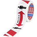 tesa 58263 Markierungsband 50 mm x 50 m rot/weiß "Abstand halten"