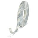 tesa-7055 ACX Plus Doppelklebeband, 19 mm x 25 m 1 mm Stärke, transparent