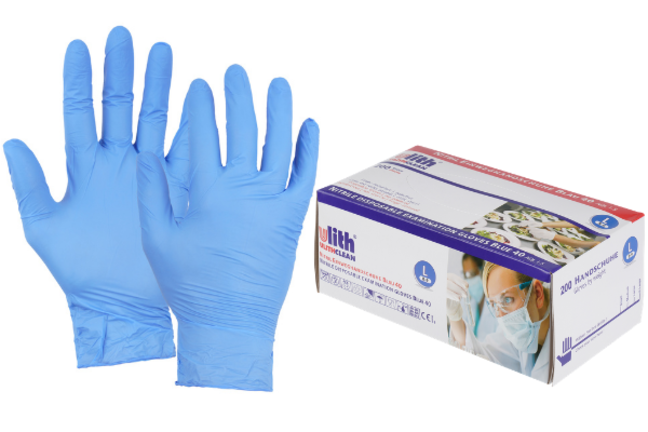 EINWEG-HANDSCHUH ULITH-NITRIL 40 PUDERFREI