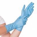 Einweg-Nitrilhandschuh Safe Long 30 cm blau Puderfrei Gr. m (100 Stk./Box) 27054 blau