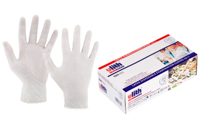EINWEGHANDSCHUH ULITH LATEX 59 PUDERFREI