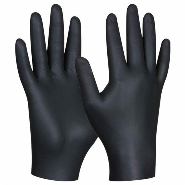EINWEGHANDSCHUHE BLACK NITRIL ULTRA STRONG