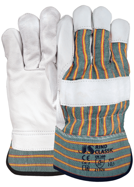 RINDVOLLEDERHANDSCHUH A231 CLASSIC GRAU