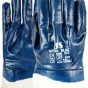 Handschuh Blau-Nitril N42 Vollbeschichtet mit Stulpe Gr. 9 090304