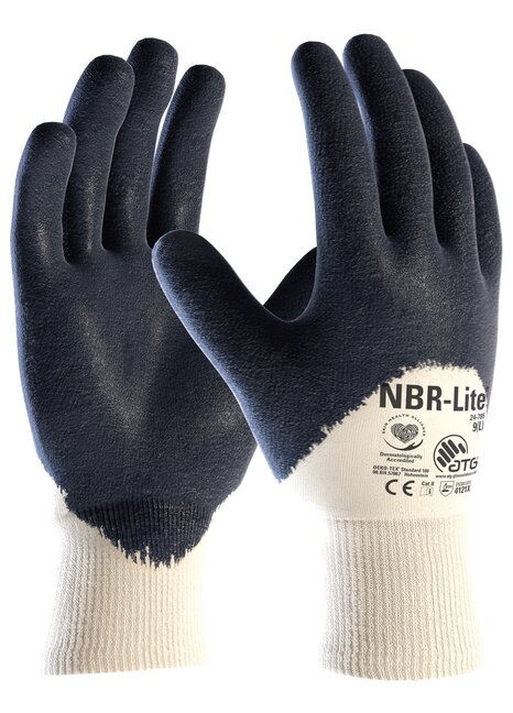 HANDSCHUH NITRIL NBR LITE BLAU 785