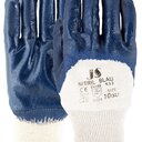 Handschuh Blau-Nitril N12 Teilbeschichtet mit Strickbund, Gr. 10 090731