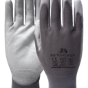 Handschuh PU-Touch Gr02 grau Gr. 10 XL 090533