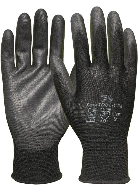 HANDSCHUH X-TRA TOUCH, SCHWARZ