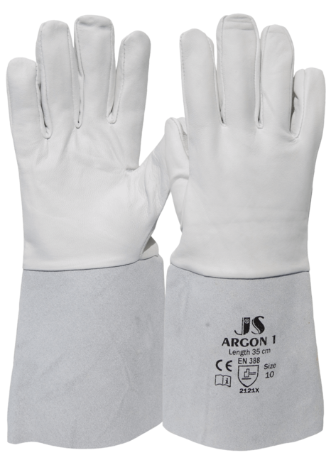 HANDSCHUH ARGON-SCHWEISSER ZIEGEN-NAPPALEDER 5 FINGER 350MM GESAMTLÄNGE