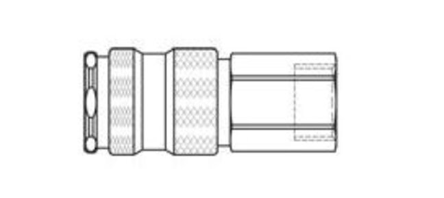 PARKER RECTUS KUPPLUNG EDELSTAHL G1/2" IG (EURO-PROFIL)  NR. 25KAIW21RVX