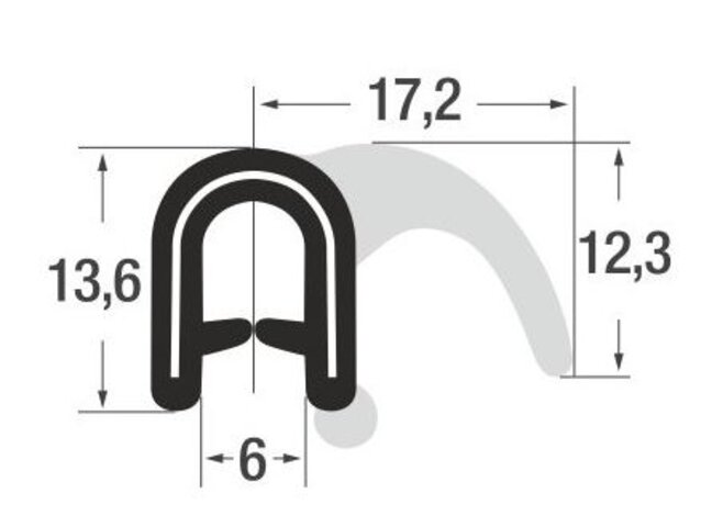Gummi-Profil ST0103
