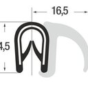 Dichtungsprofil ST0046 schwarz