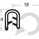 PVC-Profil mit Stahleinlage ST0104