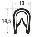 Kantenschutzprofil Gross (ST0064) 4610064 schwarz Klemmbereich 1-4mm, 14 mm hoch