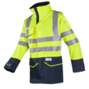 Warnschutz-Regenjacke Riverton 7241, gelb/marine, Gr. m Auslaufend - Altern. Nash 7227