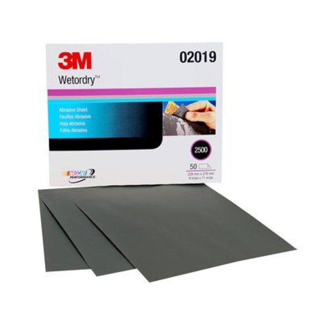 3M Wasserschleipapier 401Q 138 x 230 mm P1500 Part-NR.: 802048