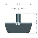 Anschlag-Puffer an 38655 125/45M16 55 Shore