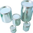Klemmdeckeldose 0,5 l, mit Deckel 84 / 112, weissblech