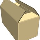 Standardkarton einwellig 140 x 130 x 112 mm T21 B, 20 Stk. / bund, 3000 Stk. / Pal.