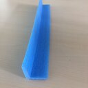 PE Schaum L-profil 75 x 75 x 10 mm, 2 m / stange 105 Stk. = 210 m / Karton, blau